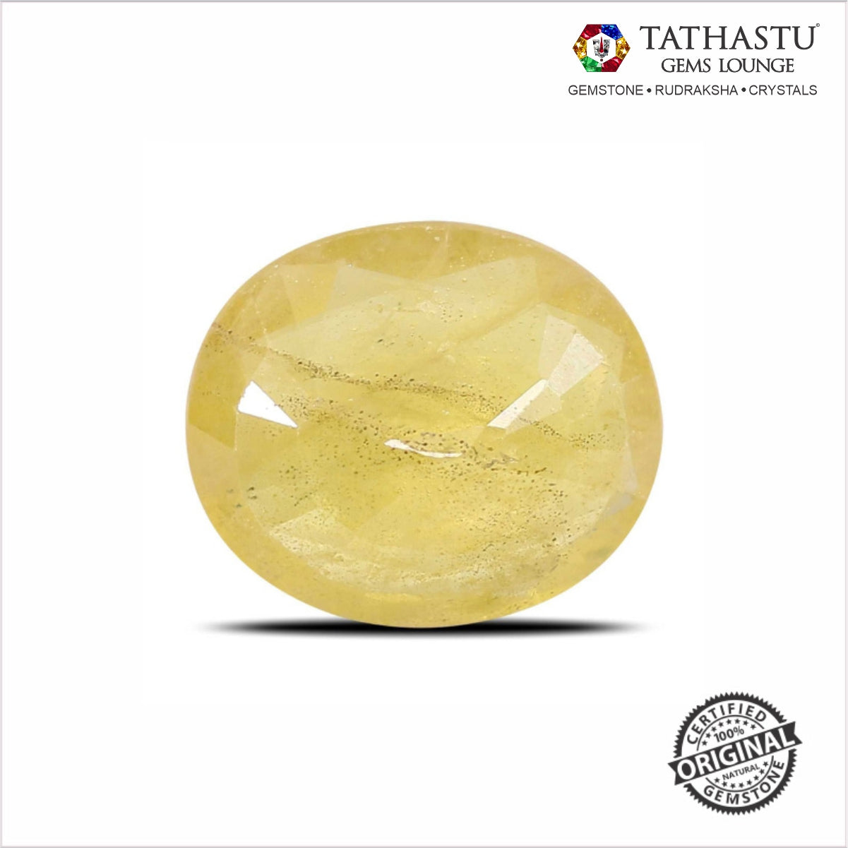 Natural Yellow Sapphire (Pukhraj) 4.50 Carat – Certified Jupiter Gemstone for Wealth & Success