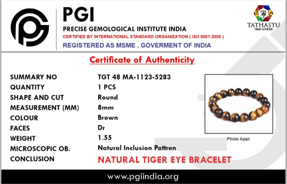 Original Tiger Eye Bracelet – A Symbol of Stability & Protection