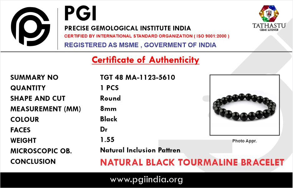 Original Black Tourmaline Bracelet – Shield from Negative Energy