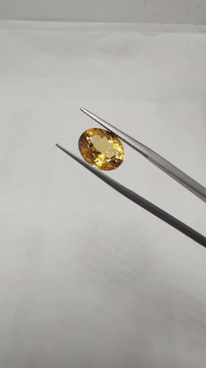 Natural Yellow Citrine (Sunela) 4.58 Carat – 100% Original & Lab Certified Gemstone for Success & Positive Energy