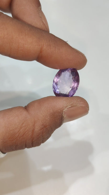 Natural Blue Amethyst (Jamunia) 12.64 Carat – 100% Original & Lab Certified Gemstone for Clarity & Spiritual Healing