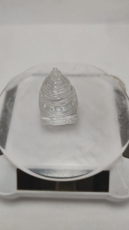 Natural Sphatik Shree Yantra - Lab Certified Original Yantra for Prosperity & Positive Energy