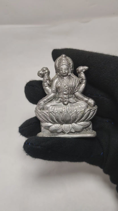 Original Parad Laxmi Ji 200gm - Money Magnet Idol for Home Temple & Puja