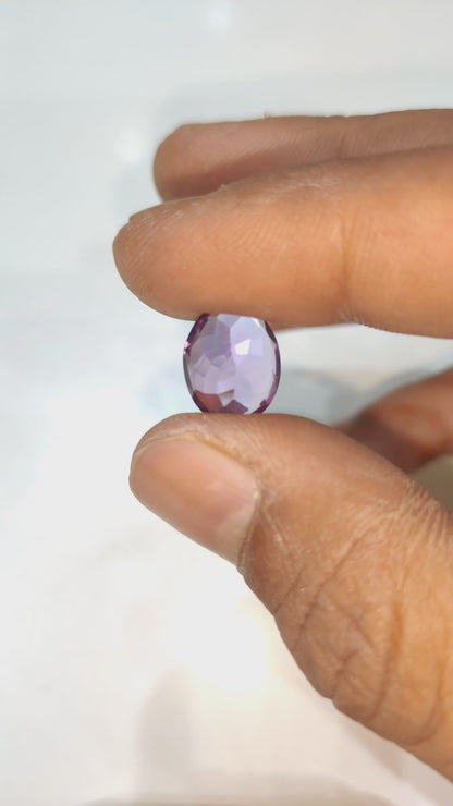 Natural Blue Amethyst (Jamunia) 3.94 Carat – 100% Original & Lab Certified Gemstone for Clarity & Spiritual Healing