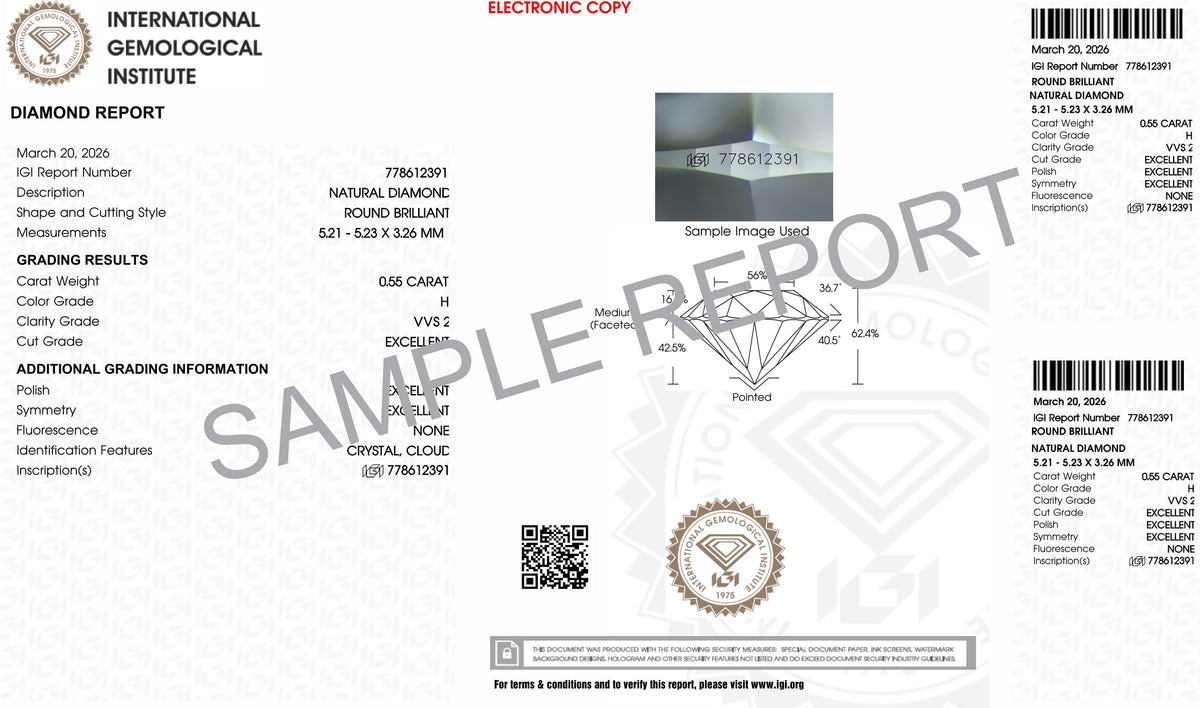 Lab Certificate - 0.53 Carat Natural Certified Diamond – Premium Quality Brilliance